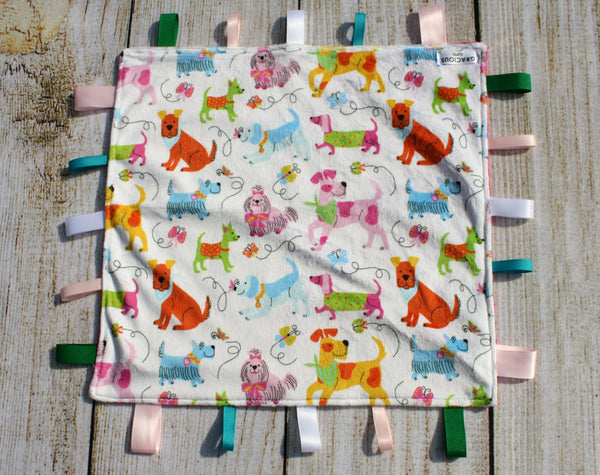 Dog Colourful Taggy Blanket