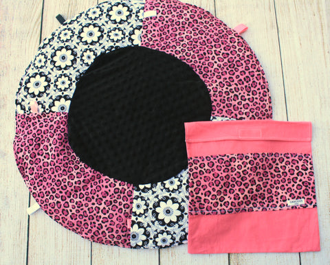Leopard Pink Travel Playmat