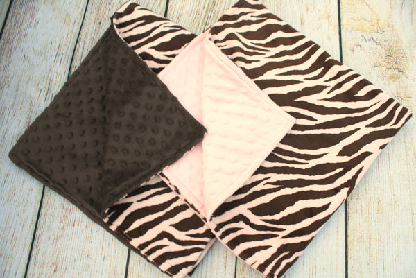 Zebra Pink Blanket