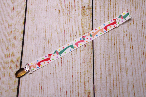 Dachshund Pacifier Clip