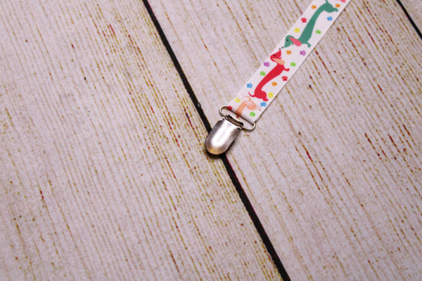 Dachshund Pacifier Clip