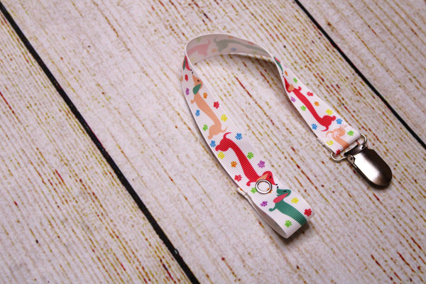 Dachshund Pacifier Clip