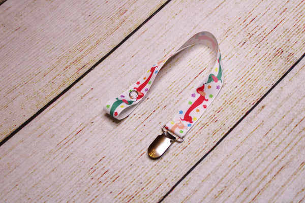 Dachshund Pacifier Clip
