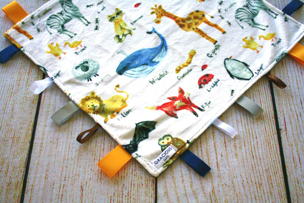 Animal Taggy Blanket