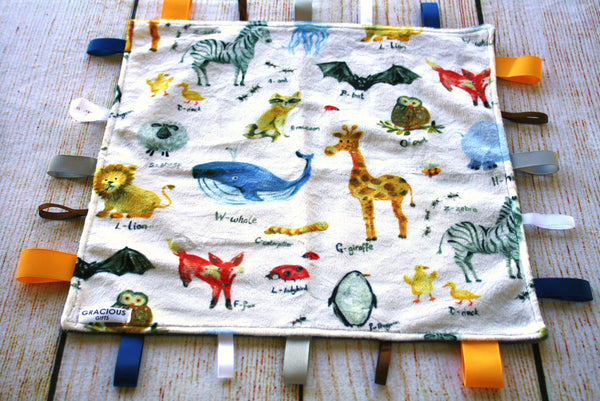 Animal Taggy Blanket