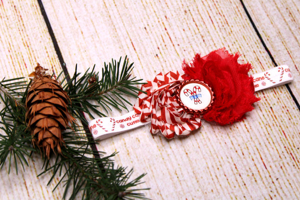 Candy Cane Cap Headband 3-6 Months