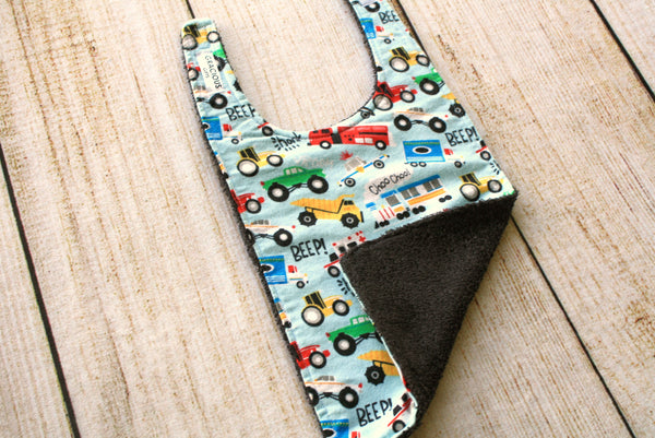 Cars Blue Long Bib