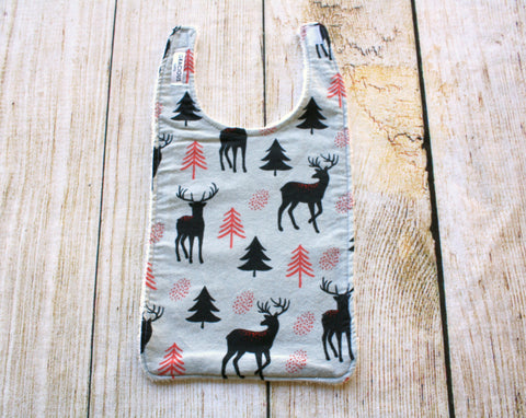 Deer Grey Long Bib