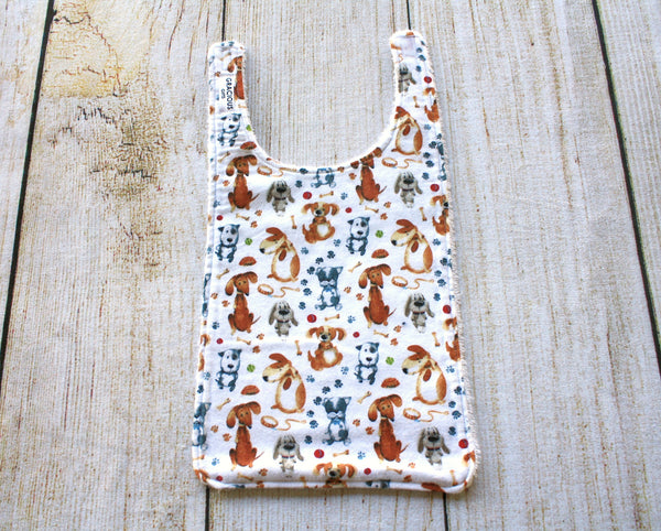 Dog White Long Bib