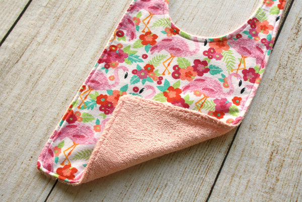 Flamingo Pink Long Bib