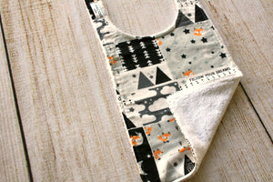 Fox Stars and Mountains Long Bib