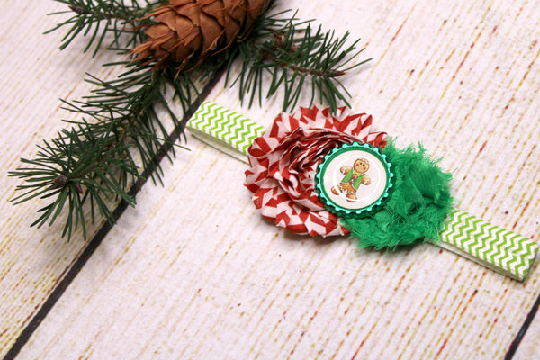 Gingerbread Cap Headband 0-3 Months
