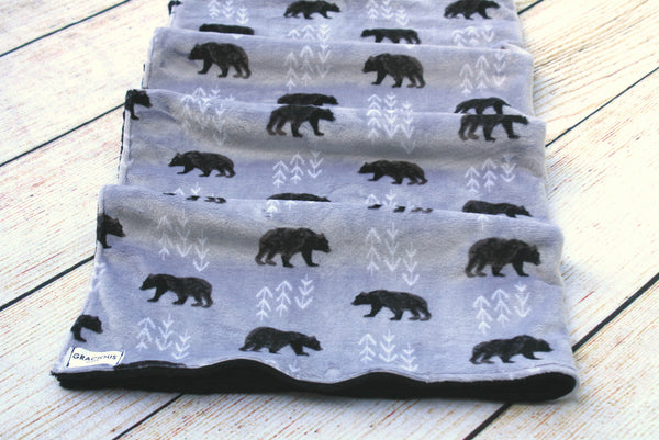 Bear Grey Blanket