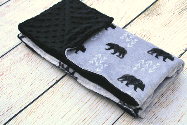 Bear Grey Blanket