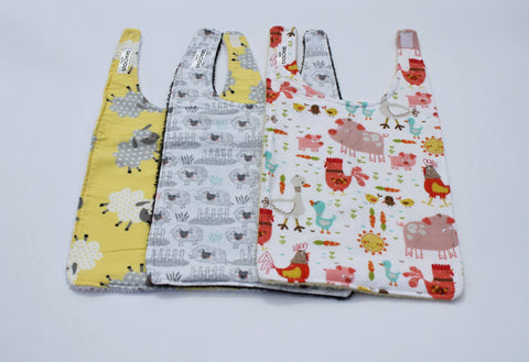 Long Bib Set - Farm Animals