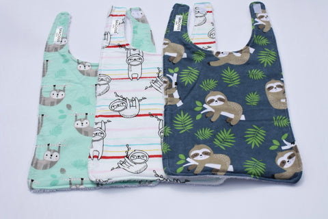 Long Bib Set - Sloths