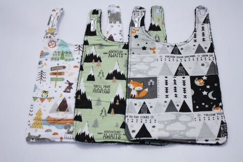 Long Bib Set - Camping/Mountains/Fox