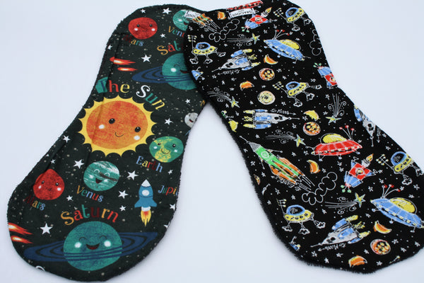 Burp Cloth Set - Planets/Space