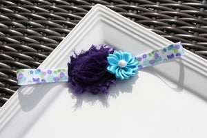 Headband - Blue/Purple Butterfly