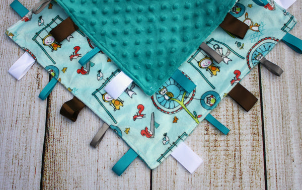 Playground Blue Taggy Blanket