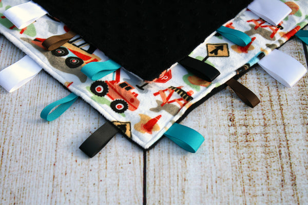 Construction Taggy Blanket