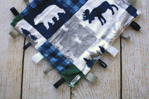 Cabin Blue Taggy Blanket