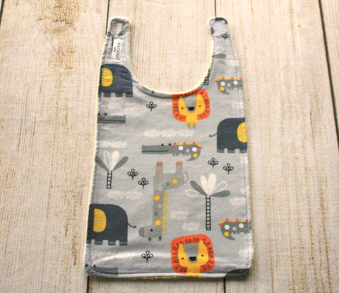 Jungle Grey Long Bib