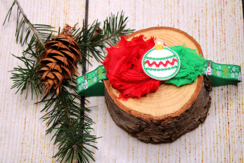 White Ornament Headband 6-12 Months