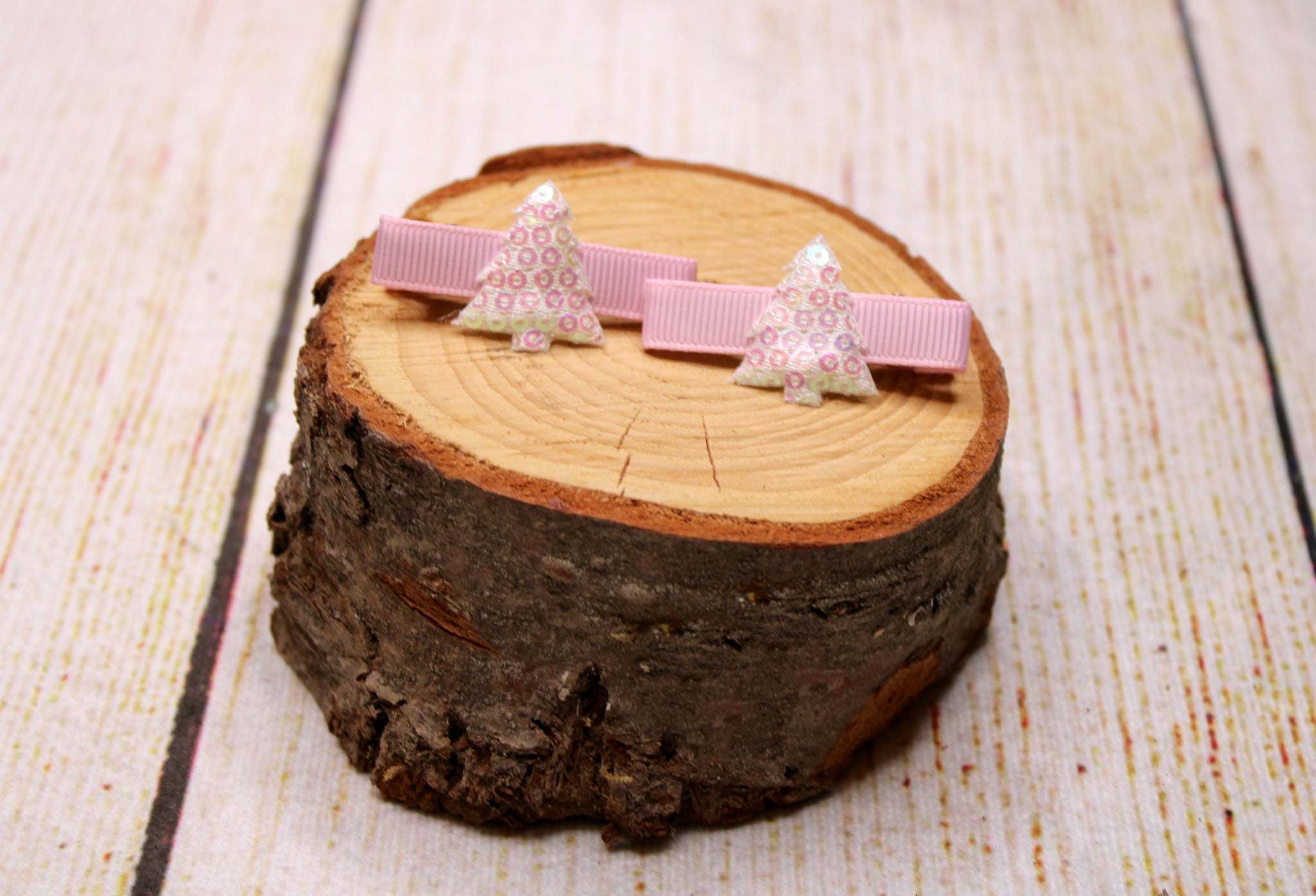 Pink Tree Clips