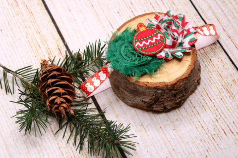 Red Ornament Headband 12-18 Months