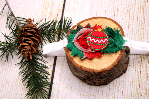 Red Ornament Headband 18-24 Months