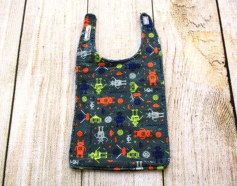 Robot Grey Long Bib