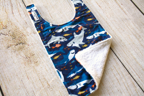 Shark Long Bib