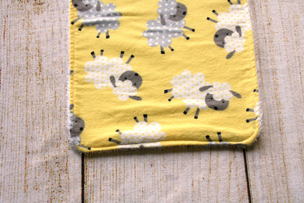 Sheep Yellow Long Bib