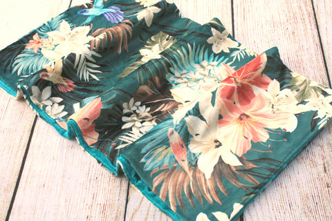 Floral Tropical Blanket