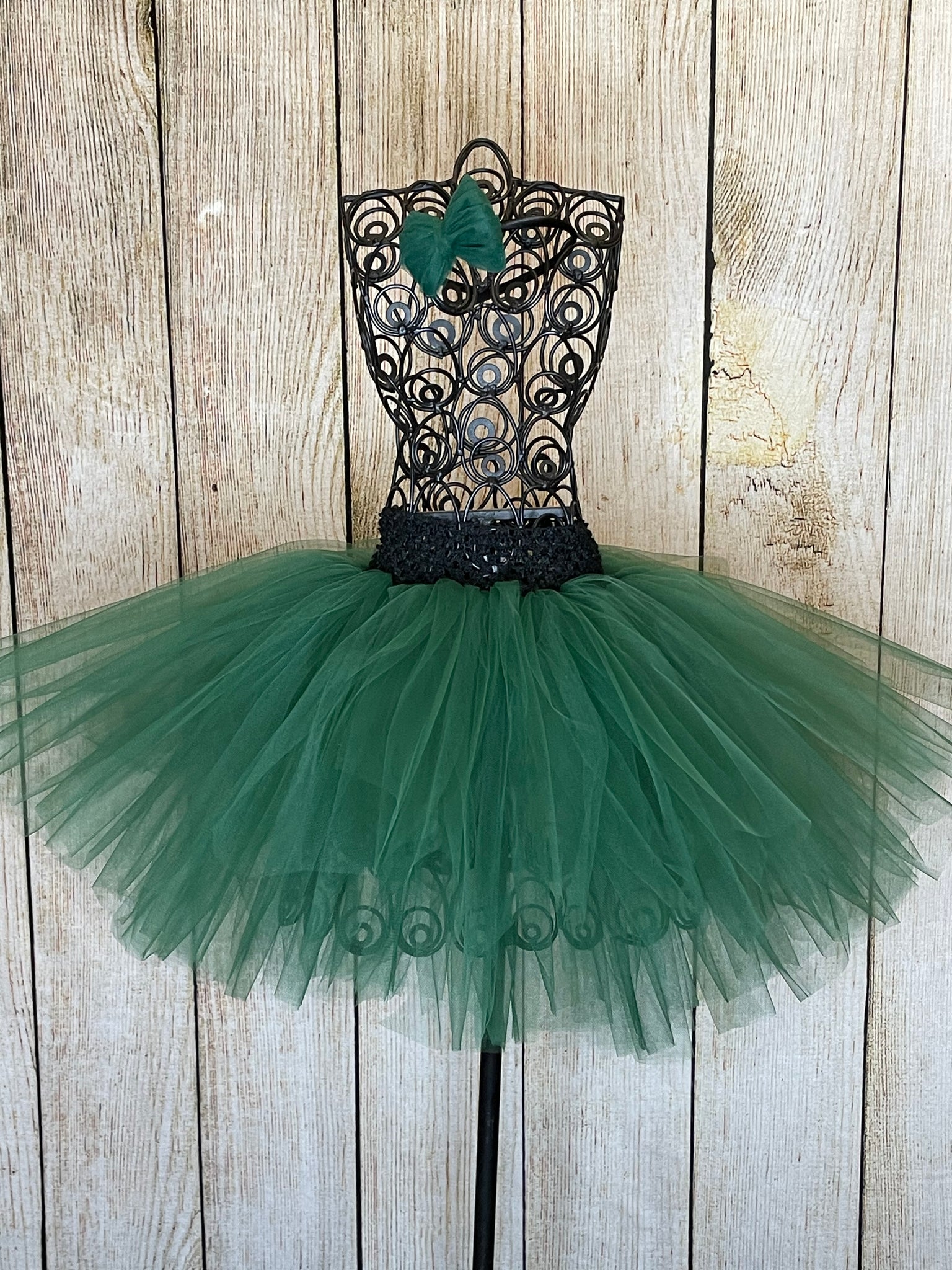 Forest Green Tutu with Headband