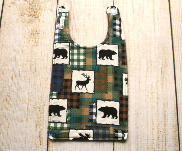 Woodland Checkered Long Bib