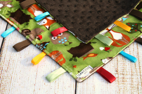 Woodland Green Taggy Blanket