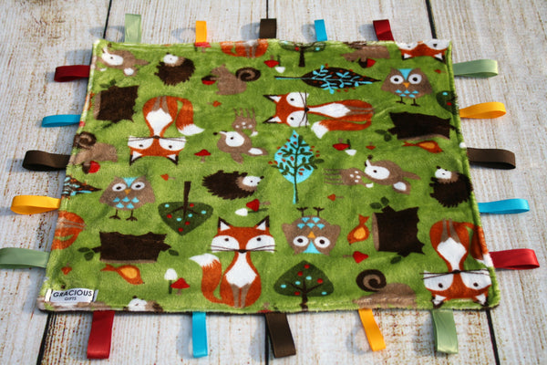 Woodland Green Taggy Blanket